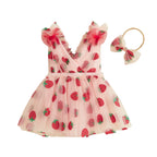 Strawberry Saylee Dress & Headband