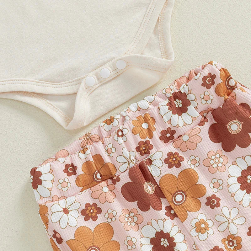 Auntie's Bestie Floral Bell Bottoms Outfit