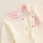Ribbed Pocket Footie Onesie