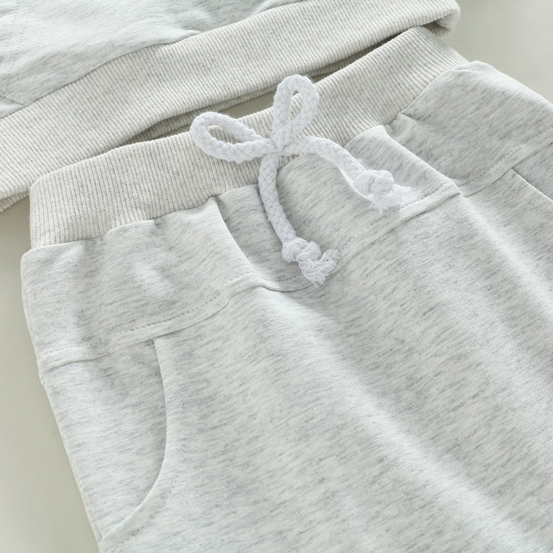 Solid Color Pocket Sweater with Pants