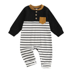 Striped Pocket Paul Romper