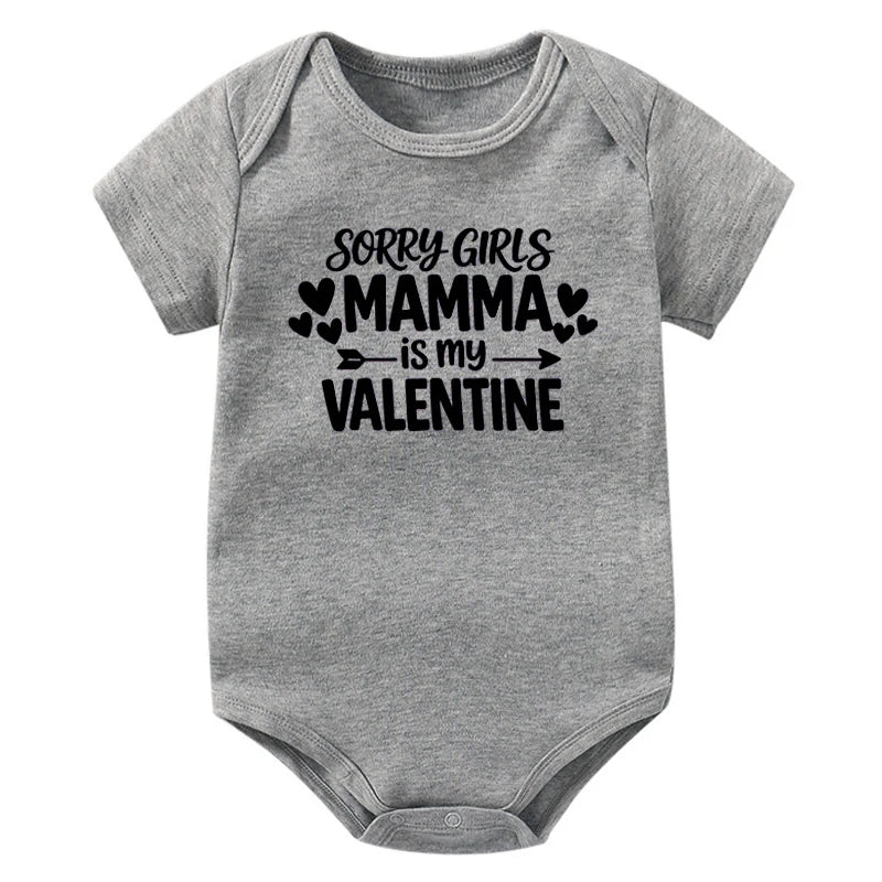 Sorry Boys Daddy Is My Valentine Sorry Girls Mamma Is My Valentine Onesie