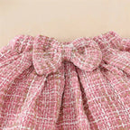 Plaid Teddy Bear Skirt Outfit