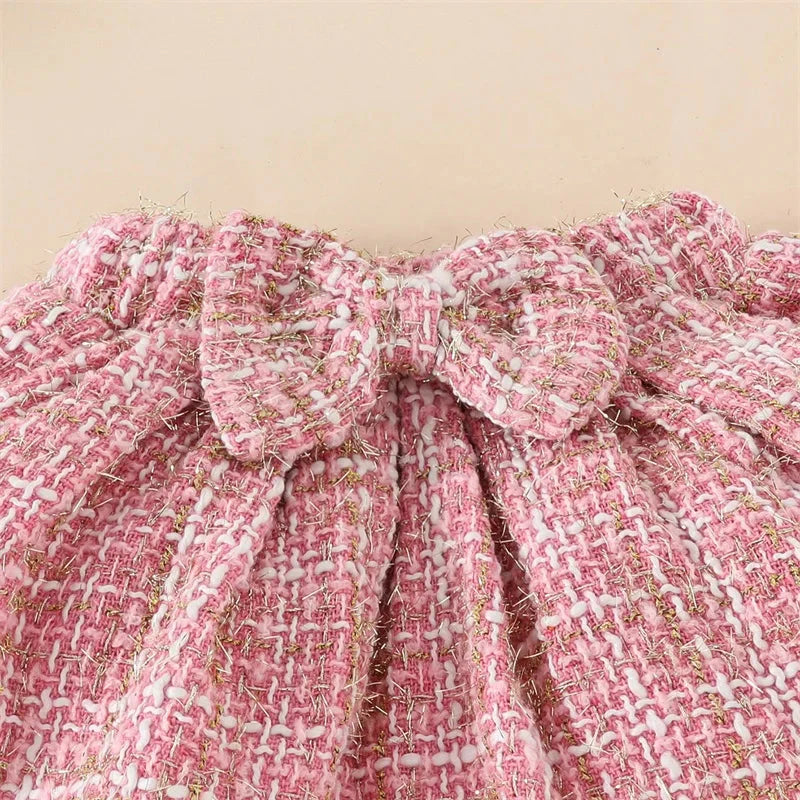 Plaid Teddy Bear Skirt Outfit