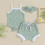 Ribbed Floral Summer Outfit