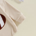 Embroidered Football Onesie