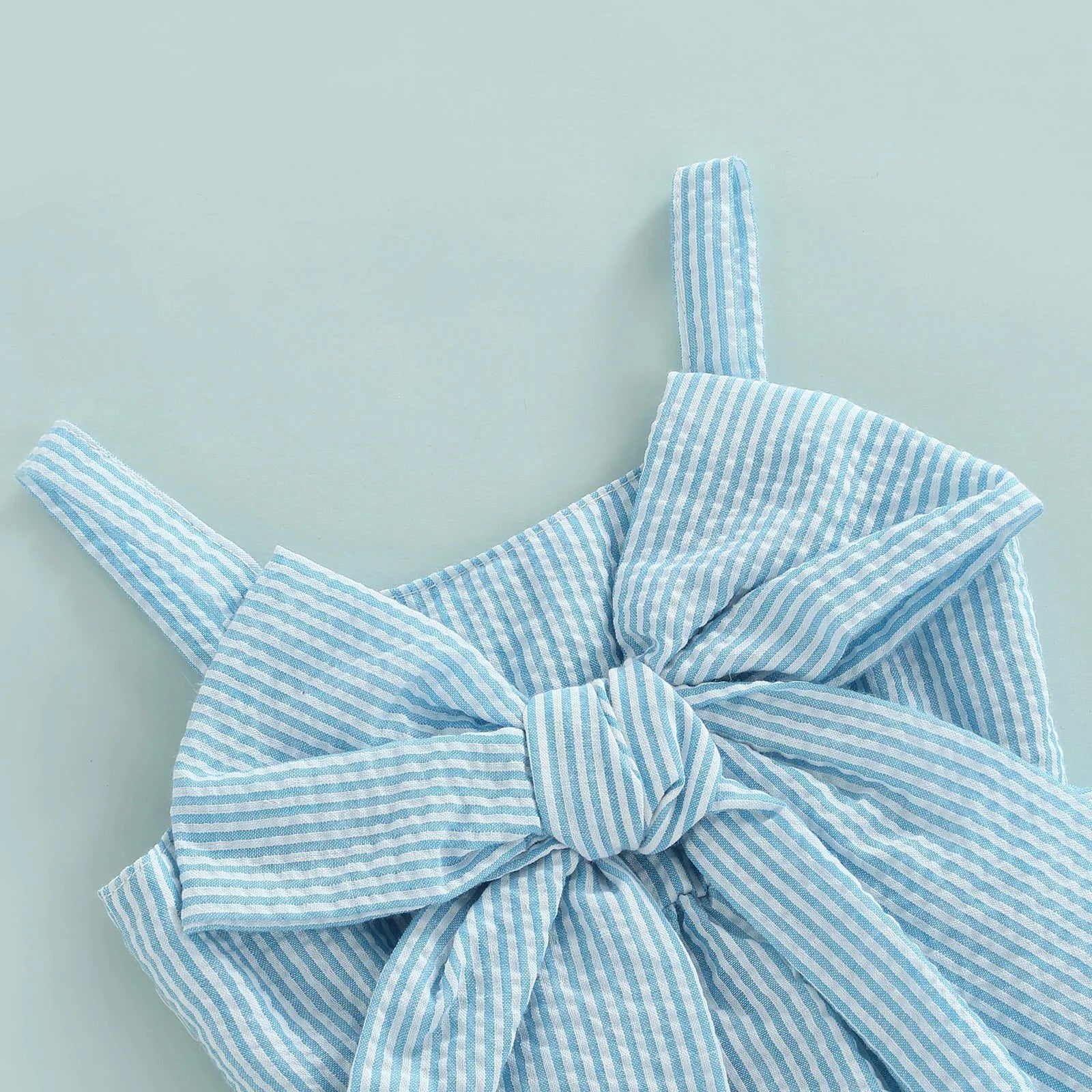 Baby Blue Pin Stripe Outfit