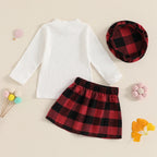 Peltie Plaid Skirt Outfit & Beret