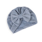 Solid Knit Bow Hat
