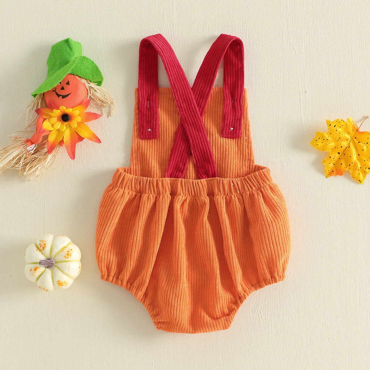 🎃👻🦇 Baby Halloween Pumpkin Ghost Romper