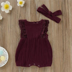 Pink Laced Romper