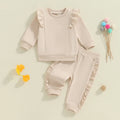 Solid Ruffle Julian Jogger Set
