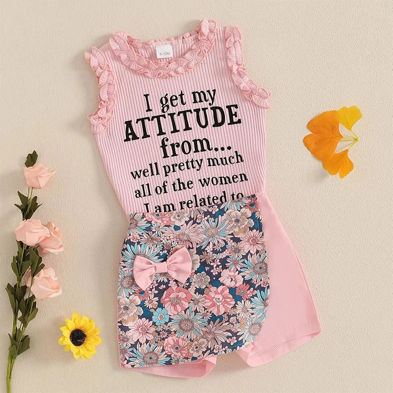 Floral Ruffled Attitude Outfit