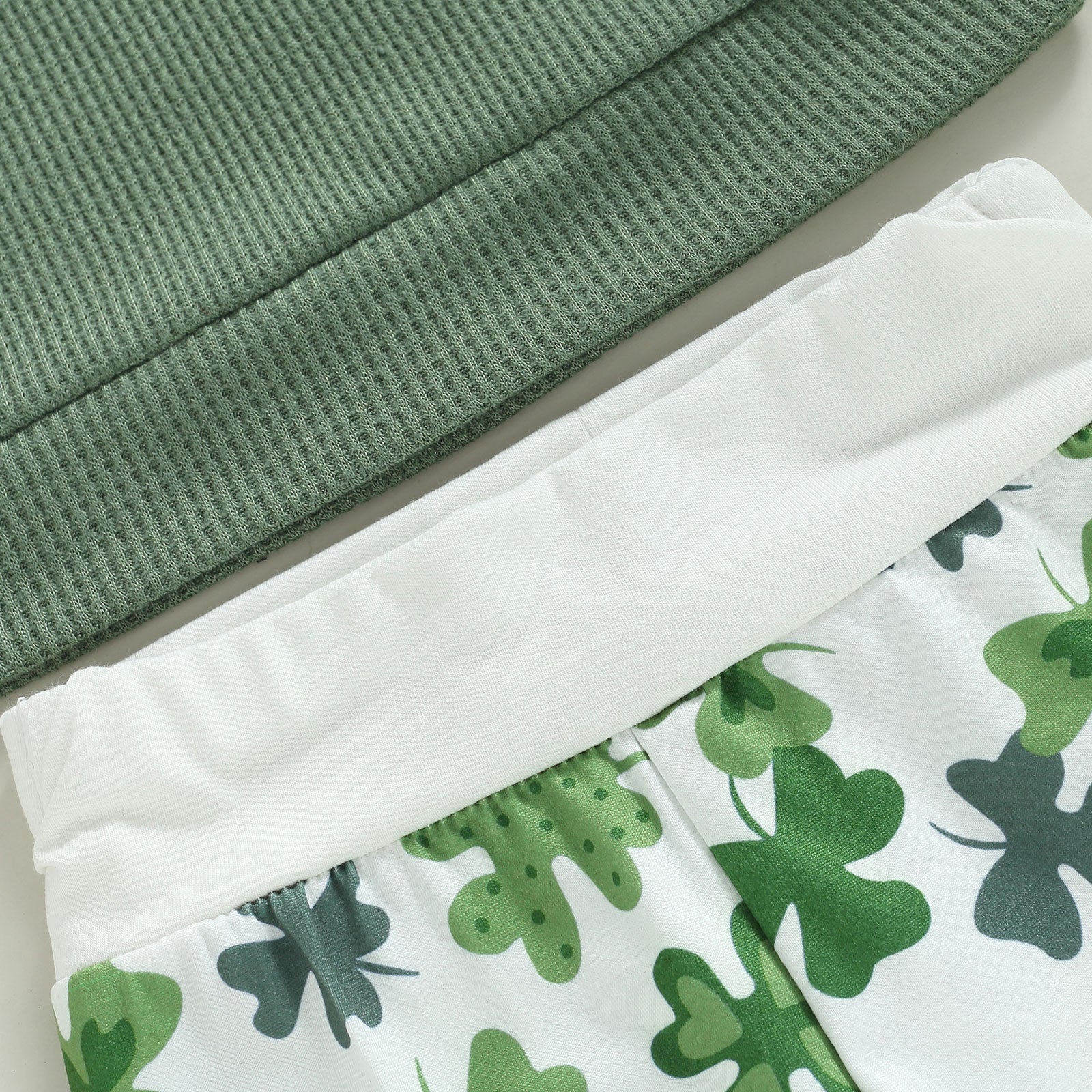Green Top & Shamrock Pants Set
