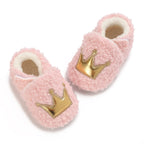 Plush Crown Slipper Shoes