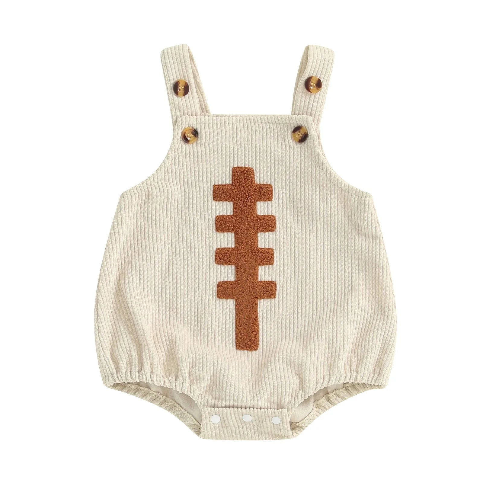 Corduroy Football Romper