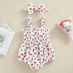 Cinched Summer Fruit Romper & Headband