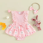 Lace Bunny Easter Dress & Headband