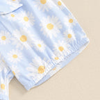 Ribbed Ruffles Daisy Shorts Outfit