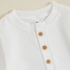 Button Tractor Boy Outfit