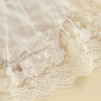 Elegant Lace Flower Dress & Headband