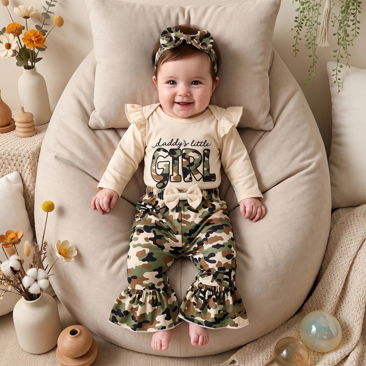 Daddy's Girl Camouflage Outfit