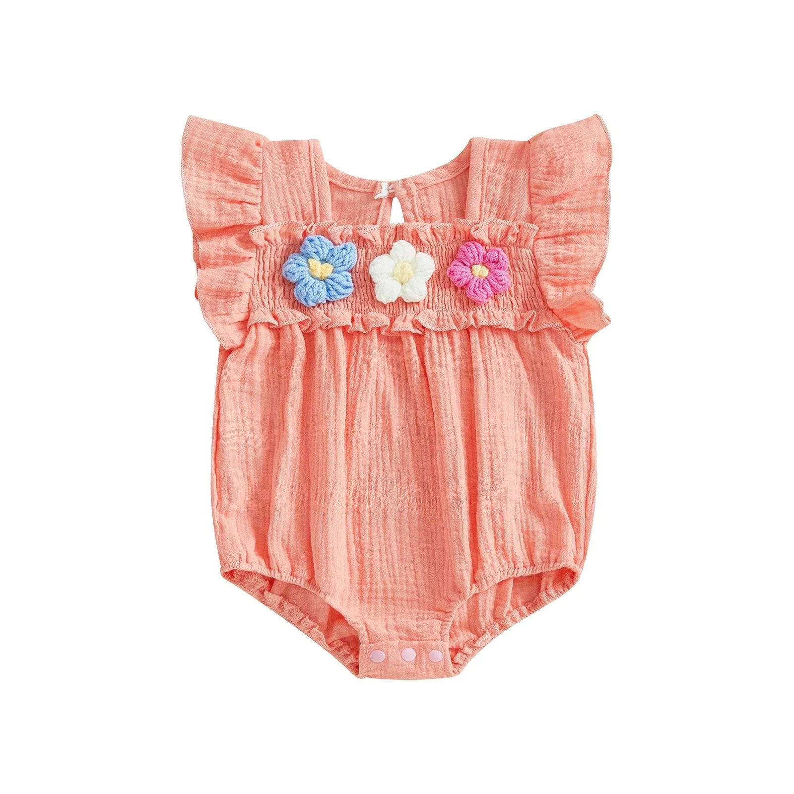 Flower Ruffle Romper