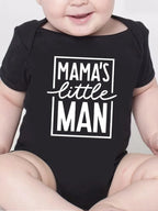 "Mama's Little Man" Baby Boy Onesie
