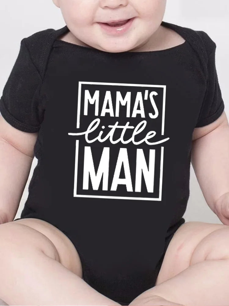 "Mama's Little Man" Baby Boy Onesie