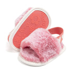 Fluffy Heart Sandals