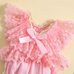 Floral Lace Princess Romper