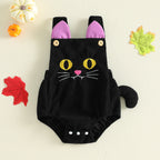 🐈‍⬛ Black Cat Baby Halloween Romper
