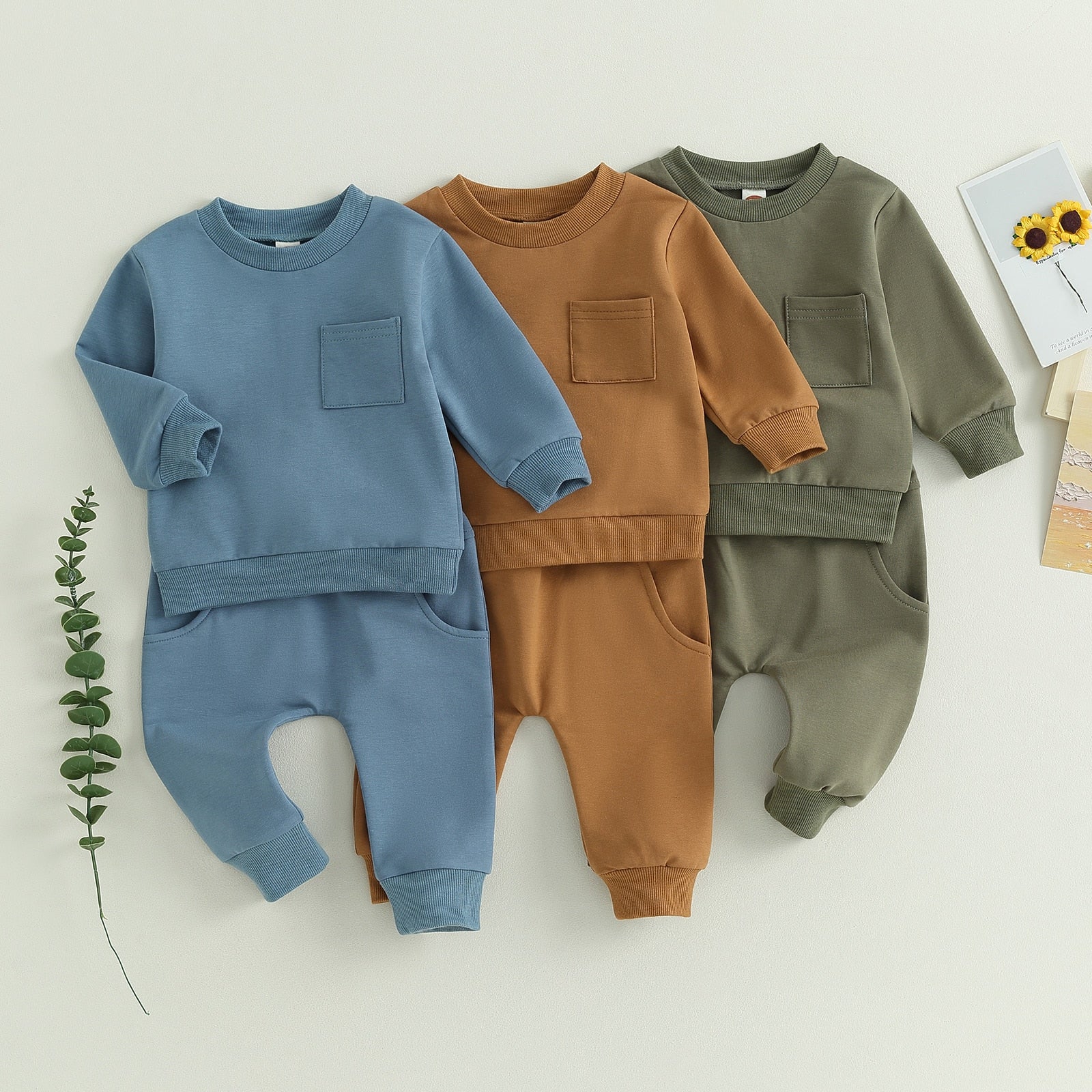 Solid Pocket Jogger Set