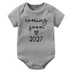 Coming Soon 2027 Baby Onesie
