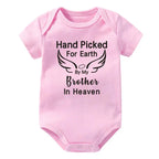 Hand Picked for Earth By My Brother in Heaven Onesie