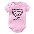 Hand Picked for Earth By My Aunt in Heaven Onesie