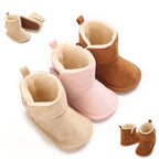 Solid Plush Boots