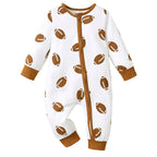 Football Zipper Onesie