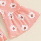 Daddy's Girl Flower Bell Bottoms Outfit