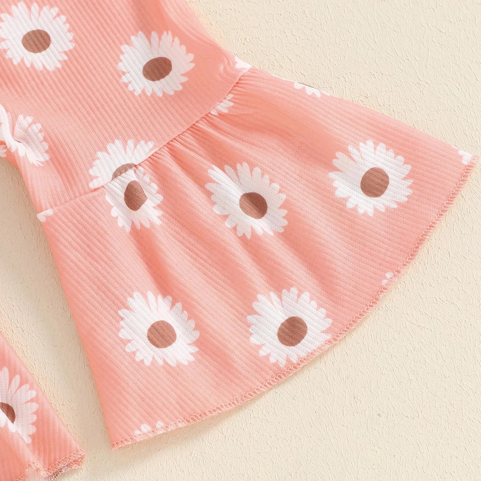 Daddy's Girl Flower Bell Bottoms Outfit