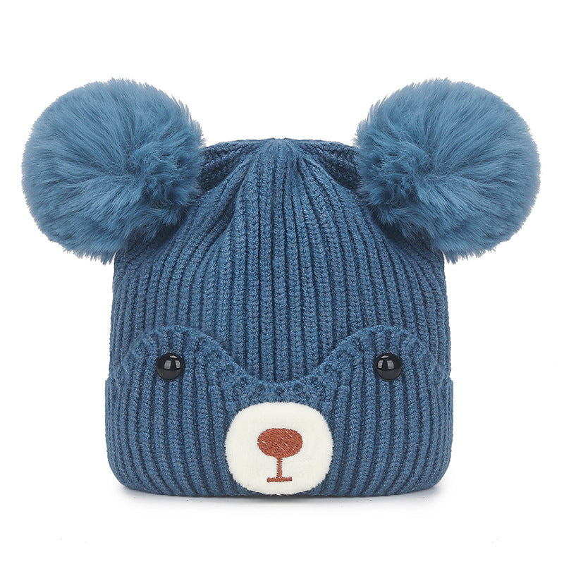 Baby Bear Pompom Hat