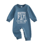 Pretty Fly for a Little Guy Long Sleeve Romper