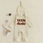 Ribbed Little Dude Onesie & Hat
