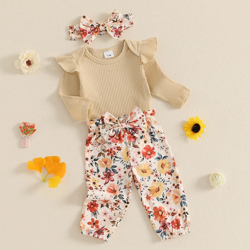 Rellita Ruffled Floral Outfit & Headband
