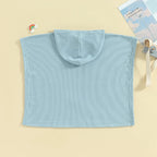 Solid Hoodie Swimsuit Cover Up