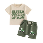 "Cuter Version of Mom" Toddler T-Shirt & Shorts Set