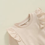 Solid Ruffle Julian Jogger Set