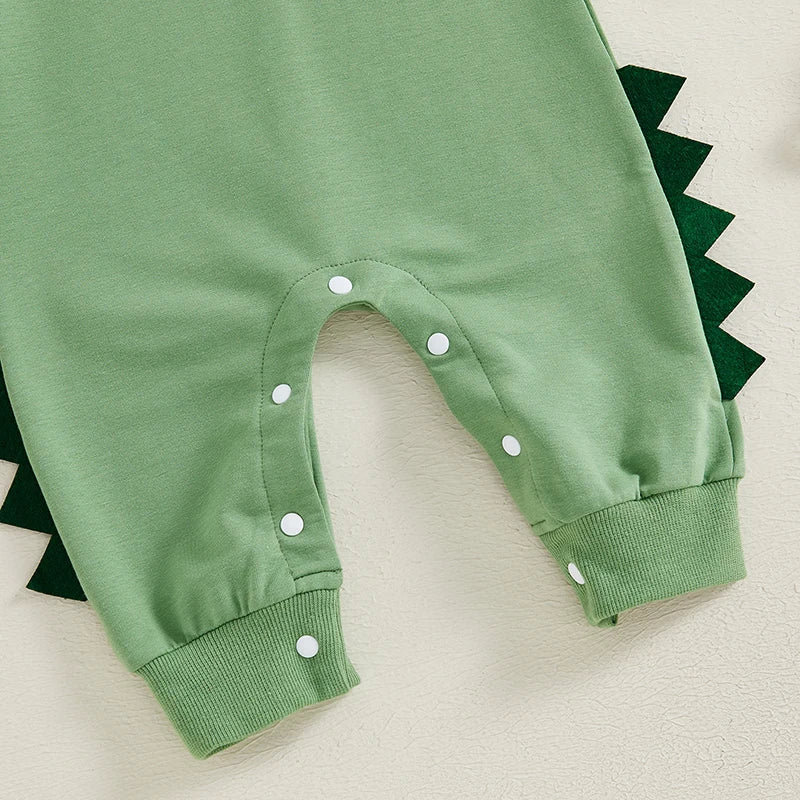 Spikey Dino Hoodie Romper