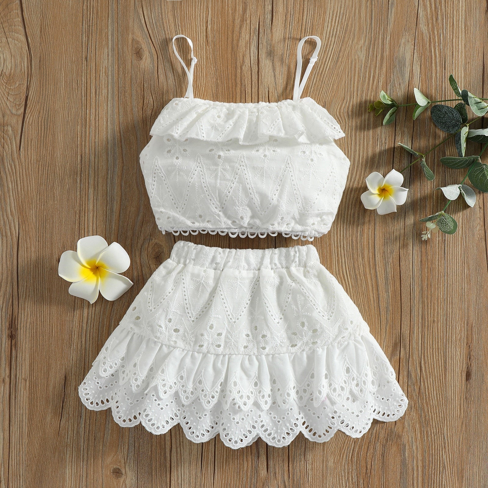 White Lace Leanne Skirt Outfit