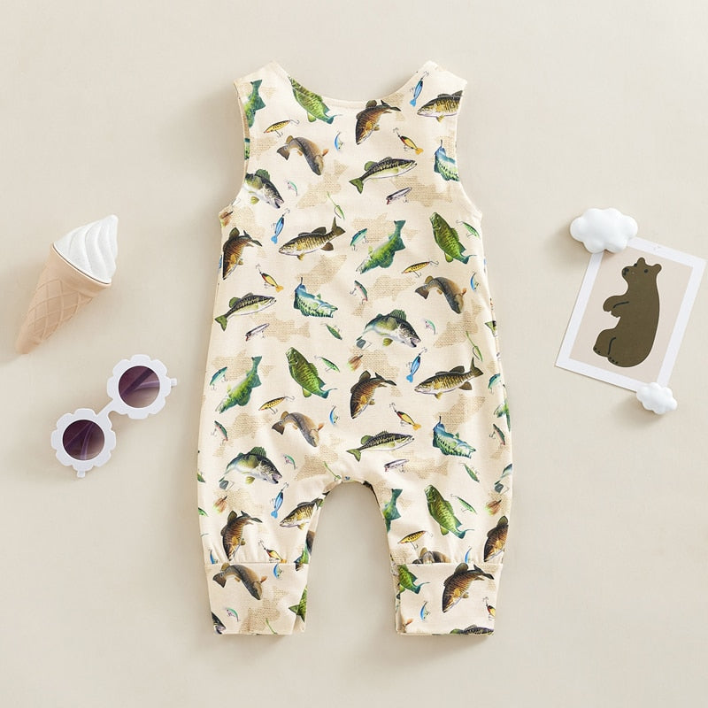 Davie Dino Fish Romper